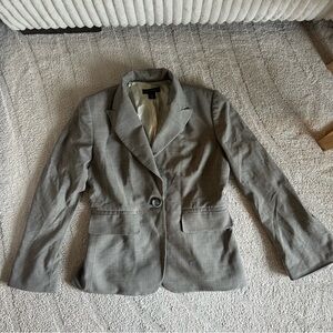 Banana Republic Women’s Blazer Work Jacket Gray Stretch Petite